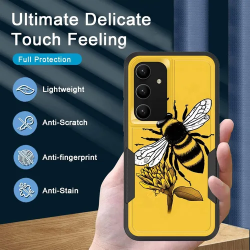 Vista 565 de Funda para Galaxy A14 5G, resistente de doble capa híbrida de policarbonato duro, goma suave, a prueba de golpes, funda protectora resistente