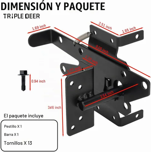 Vista 2 de Hardware automático de la puerta del montaje del poste resistente