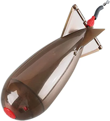 Vista 11 de Arinda Pesca Spomb forma de cohete Spod Alimentadores de pesca Float Bait Holder Tackle Tool Accesorios