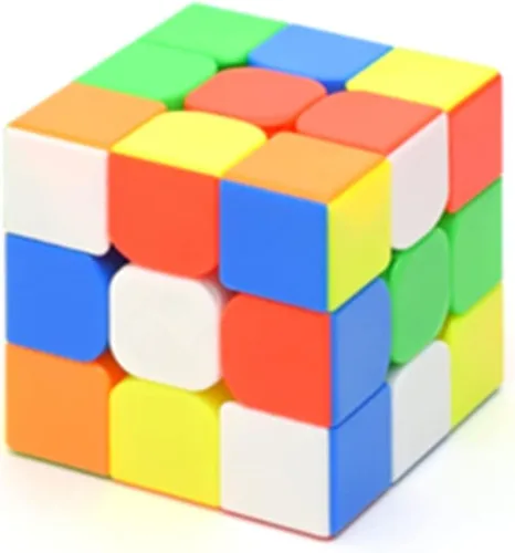 Vista 3 de CuberSpeed Yuxin Little Magic 3x3 sin pegatinas Speed Cube Yuxin 3x3x3 Cubo mágico Puzzle