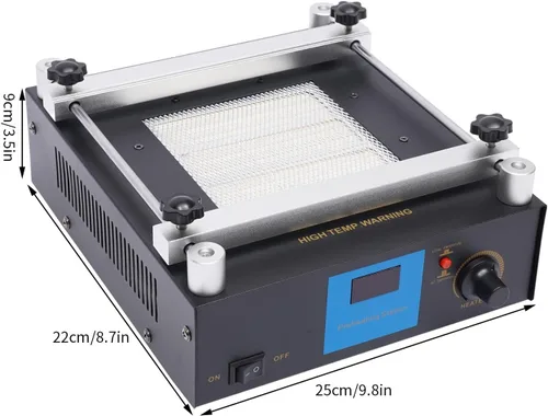 Vista 3 de 110V 600W SMD PCB Precalentador antiestático BGA Estación de retrabajo Estación de horno de precalentamiento In-frared Estación de precalentamiento