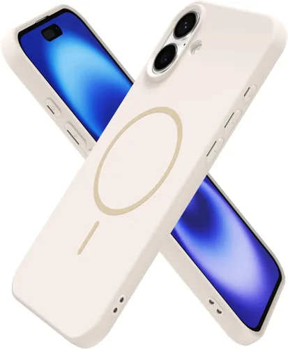 Vista 251 de Oakxco Funda de Silicona Mag Safe para iPhone 12 Pro Max, Funda Magnética Delgada y Fina Compatible con Carga Inalámbrica MagSafe, Bonita Funda