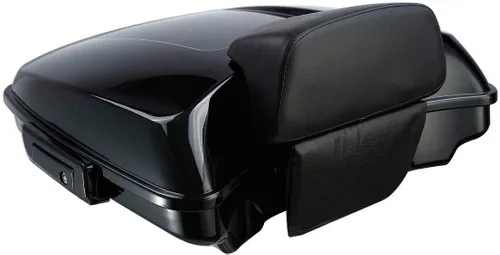Vista 5 de TCT-MOTORPARTS Paquete turístico de 5.5 pulgadas con almohadilla de respaldo para Harley Touring modelos Road King, Road Glide, Street Glide