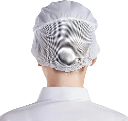 Vista 6 de Nanxson 3 piezas de sombrero de chef de cocina, gorra de chef de cocina, redes para el cabello CF9033