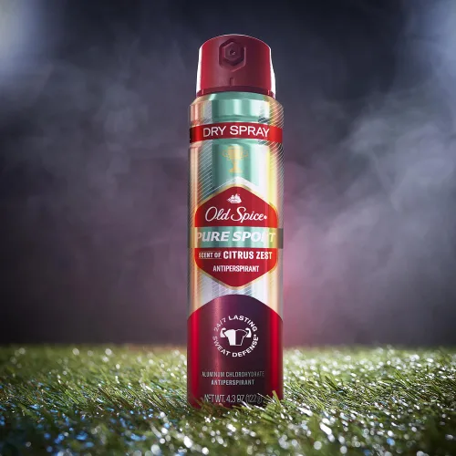 Vista 4 de Old Spice Antitranspirante y desodorante invisible para hombre, espray seco Pure Sport Plus 24/7 protección contra olores, 4.3 onzas (paquete de 3)