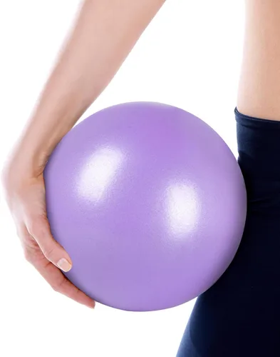 Vista 8 de Pelota de pilates de 9 pulgadas, pelota de ejercicio pequeña, pelota de entrenamiento para barra, pilates, yoga, estabilidad, entrenamiento