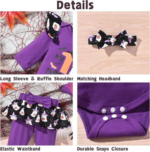 Vista 4 de Aalizzwell Traje de Halloween para bebés y niñas