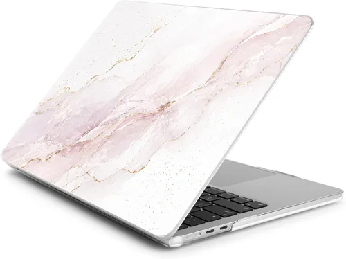 Vista 4 de Batianda Case for MacBook Air 15" 2026 M5 M4 M3 M2 Chip, Rose Marble