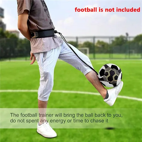 Vista 5 de Taeku Entrenador de fútbol ajustable, equipo de entrenamiento de patada de fútbol, habilidades de control, cinturón de práctica de cintura