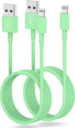 Vista 13 de Paquete de 4 cargadores de iPhone de 3 pies con certificación MFi de Apple, cable Lightning a USB de 3 pies, cable de carga rápida Apple de 3 pies