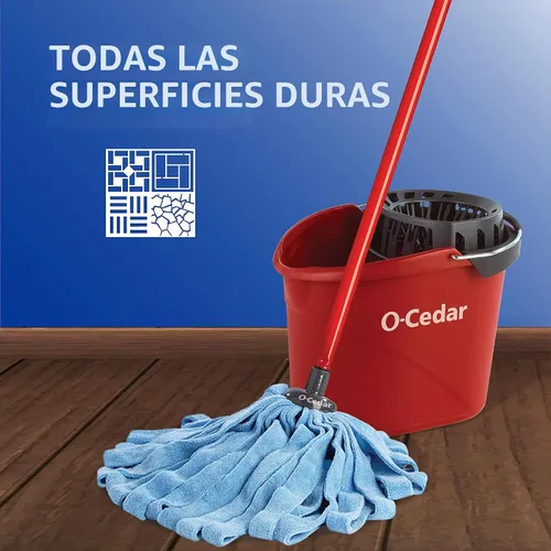 Vista 5 de O-Cedar Repuesto de trapeador de tela de microfibra (paquete - 3)