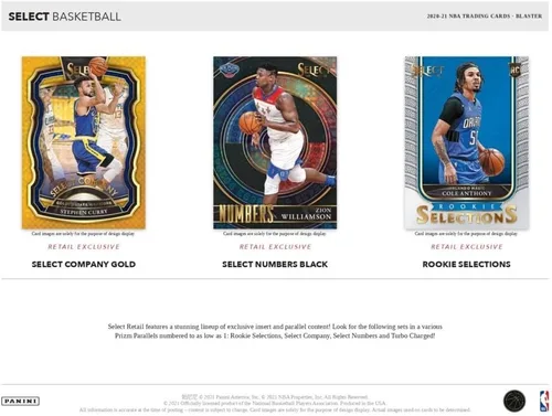 Vista 3 de Caja MEGA de baloncesto Panini Select NBA 2020-21