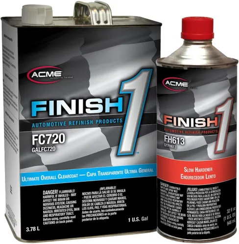 Vista 2 de SHERWIN WILLIAMS Finish 1 Capa Transparente Final Definitiva, FC720, 1GAL /con Endurecedor (Endurecedor Rápido - FH611)