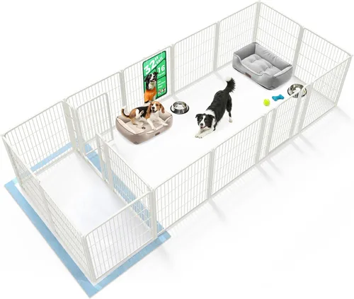 Vista 13 de FXW Homeplus Unleashed Corralito para Perros de Interior - Juego Sin Estrés y Seguro, Resistente de 24 Pulgadas 2 Paneles Corralito para Cachorros