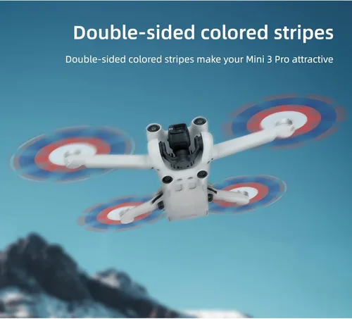 Vista 6 de 8 hélices para DJI Mini 3 Pro Drone 6030F Accesorios de utilería Menos reducción de ruido Hélice de liberación rápida (azul y blanco 8)