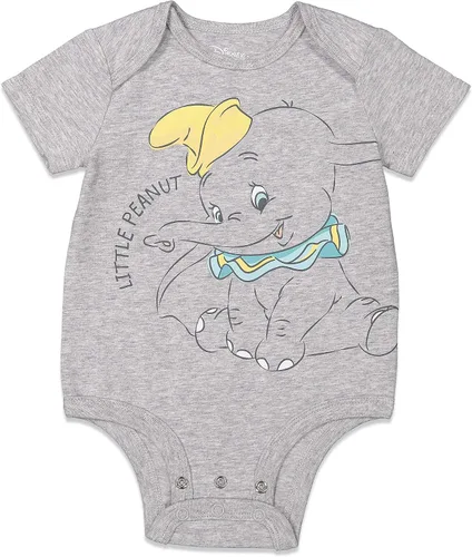 Vista 2 de Disney Body unisex de algodón elástico orgánico de manga corta para bebé (paquete de 3)