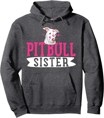 Vista 5 de Pitbull Sister Pit Bull Terrier Dog Pibble Owner - Sudadera con capucha, Negro