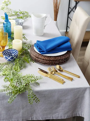 Vista 7 de DII - Juego de servilletas de colección sólida, 20x20 pulgadas, Azul ancla, 6