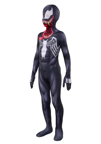 Vista 4 de Disfraz de Traje Zentai Venom para Niño de Marvel Multicolor