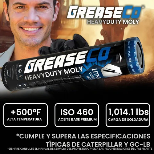 Vista 8 de Tubos de grasa moly resistente, 10 cartuchos para pistola de engrase Eje Bola y junta 5ta rueda 3% molibdeno automotriz tractor junta
