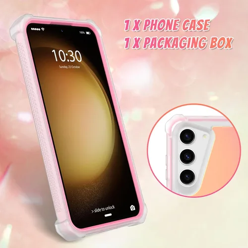Vista 585 de Bonoma - Funda compatible con Samsung Galaxy S21 Plus, diseño de corazón con purpurina, color rosa Support for MagSafe, Plating Magnetic Case TPU