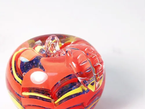 Vista 3 de M Design Art Handcraft Rainbow Crystal Art Handcraft - Pisapeles de cristal de manzana