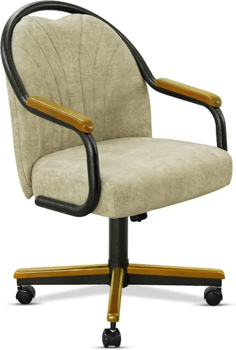 Vista 20 de Chromcraft Juego de 1 silla, silla con ruedas dobles suaves para cocina