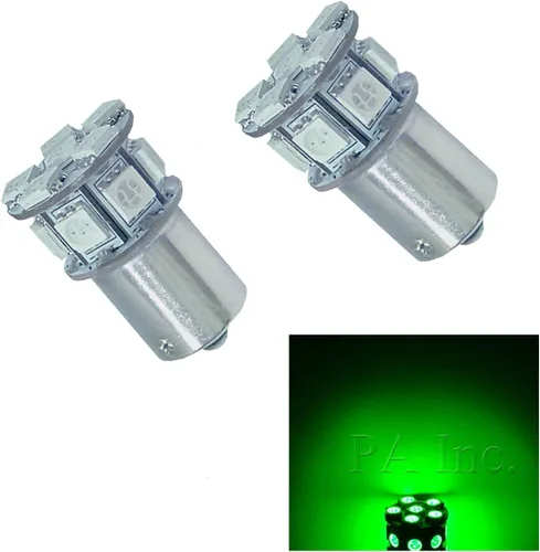 Vista 19 de PA 2 bombillas LED azules 13SMD 1156 para señal de giro, marcador lateral
