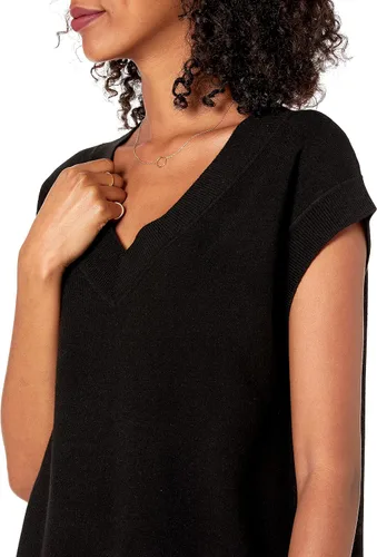 Vista 3 de The Drop Chaleco tipo suéter con cuello en V Zhen para mujer