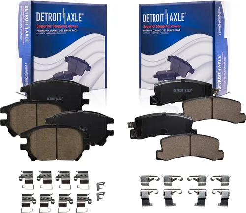 Vista 89 de Detroit Axle - Pastillas de Freno Traseras de Cerámica Izquierda Reemplazo de Pinza para Silverado Sierra Suburban 1500 Tahoe Yukon Escalade ESV EXT