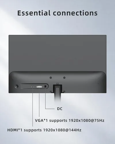 Vista 7 de KTC Monitor de computadora para juegos de 24 pulgadas 144Hz, panel FHD IPS