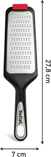 Vista 7 de Rallador Tefal Ingenio Negro, con cuchillas dobles afiladas, base antideslizante y tapa protectora, seguridad, eficiencia y estabilidad en rejilla