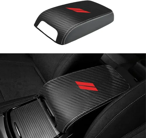 Vista 4 de Funda para reposabrazos de consola central adecuada para Dodge Charger 2011-2023, para Chrysler 300 2011-2022 de cuero antiarañazos, protector