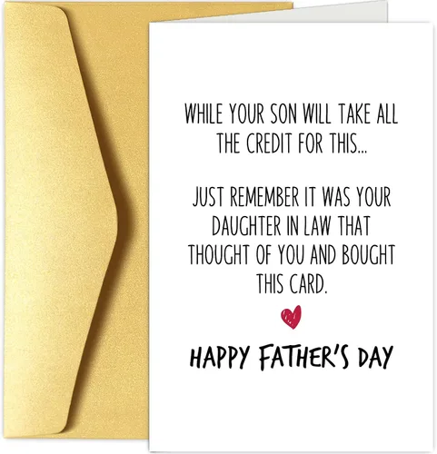 Vista 11 de Chenive Tarjeta del día del padre para marido de esposa, romántica tarjeta feliz del día del padre para él, cuánto amas a nuestra familia y cuida