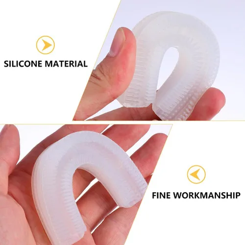 Vista 5 de 2 unids U en forma de cepillo de dientes cabeza de cepillo de dientes eléctrico automático cabeza de repuesto para accesorios
