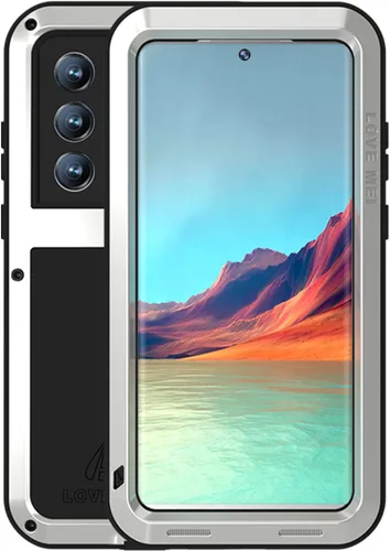 Vista 8 de LOVE MEI Funda militar resistente para Samsung Galaxy S22 Ultra, sin protector de pantalla de vidrio templado, a prueba de golpes, a prueba de Negro