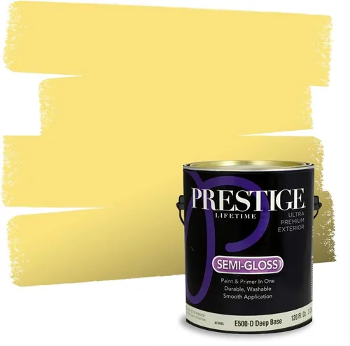 Vista 56 de PRESTIGE Pinturas de pintura exterior e imprimación en uno, 1 galón, plano, combinación comparable de Benjamin Moore* Pila de heno