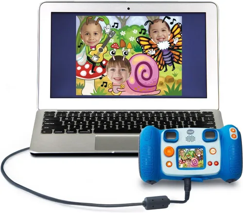 Vista 3 de VTech KidiZoom Camera Pix, Azul (Empaque sin Frustraciones)