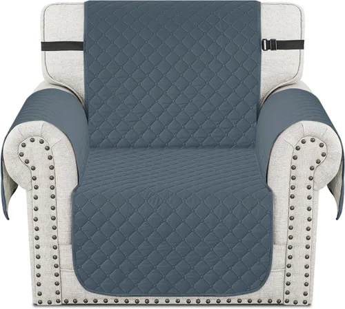 Vista 26 de XINEAGE Funda para Sillón Reclinable Resistente al Agua, Fundas Antideslizantes para Silla Reclinable con Bolsillos, Fundas Acolchadas Gruesas