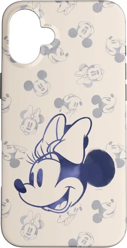 Vista 22 de Funda clásica retro vintage para iPhone 16 Disney Minnie y Mickey Mouse Heads
