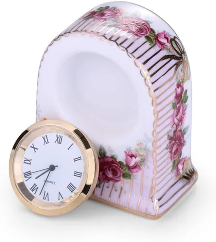Vista 5 de Reloj de mesa con manto Reloj de escritorio, silencio, decoración de escritorio, sala de estar, repisa, reloj de oficina