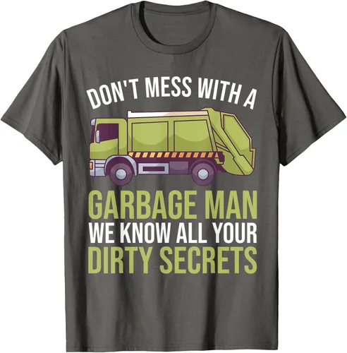 Vista 20 de Camiseta de camión de basura Don't Mess With A Basbage Man