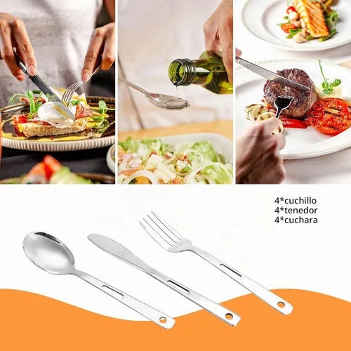 Vista 5 de Kit de 28 piezas de vajilla para acampar, regalos de camping, juegos de utensilios de cocina, accesorios de camping, utensilios de cocina para Negro