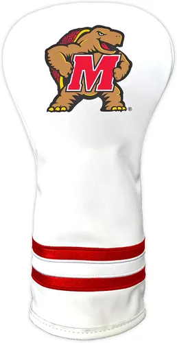 Vista 34 de Team Golf NCAA Blanco Vintage Cubierta para Cabeza de Conductor de Golf, Diseño Ajustado, Diseño Retro