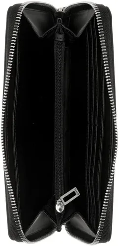 Vista 3 de GUESS Cartera con cremallera y logotipo de Broderick para mujer Negro Cremallera - Cartera alrededor
