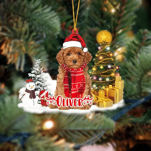 Vista 40 de NAZENTI Adorno personalizado de gato abisinio con árbol de pino, adorno de Navidad personalizado para perros amantes de las mascotas, colgante