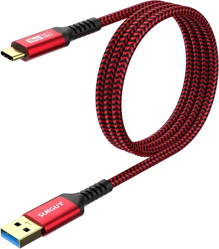 Vista 16 de SUNGUY Cable USB Android Auto de 10Gbps de 6 pulgadas/0.5 pies, Cable USB C 3.1 Gen2 3A de Transferencia de Datos, Cable USB C CarPlay de Carga