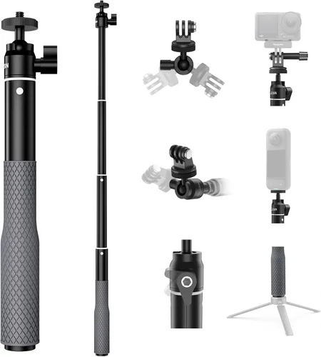 Vista 7 de TELESIN Trípode mini selfie stick de 15.7 "para cámara de acción DJI GoPro Insta360