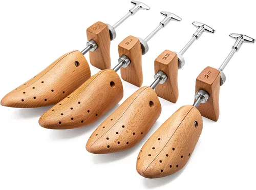 Vista 2 de Camilla de zapatos para hombre, 1 paquete, afloja los zapatos ajustados con construcción de madera y metal fuertes