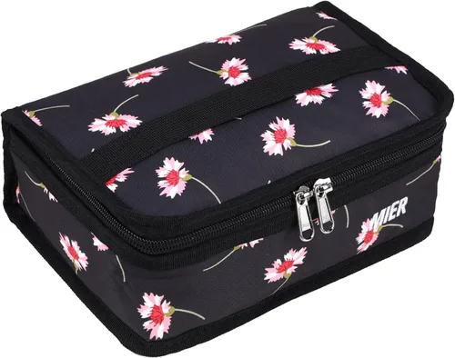 Vista 17 de MIER Lonchera térmica para hombres, mujeres y niños, portátil, pequeña, para 9 latas, mini hielera térmica compacta para escuela, trabajo, picnic